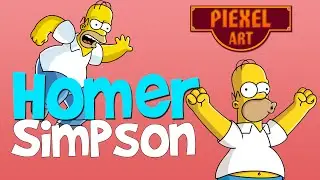 Minecraft Pixel Art - Гомер Симпсон (Homer Simpson)