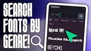 How To Search Fonts By Genre & Style In Kittl