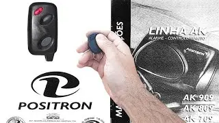 Carcaça + Controle Para Alarme Antigo Positron AK 609 709 809 909 + Como Configurar + Manual