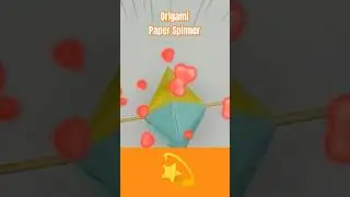 Origami Paper Spinner #origami #origamianimal #diy #origamipaper