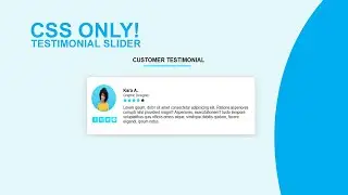 Create a Responsive Testimonial Slider Using CSS | CSS3 Tips and Tricks