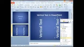 Vertical Text in PowerPoint 2010