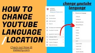 how to change youtube language