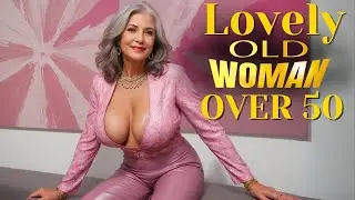 Natural Older Women Over 50 | Older women In Leather | Attractive Fashion Tips 12