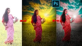 Camera Row Color Edit Adobe Photoshop CC Tutorial 2021 | Best Photo Colour And Sky Change Tutorial