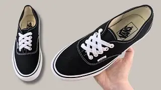 HOW TO DIAMOND LACE VANS AUTHENTIC | Authentic Vans Lacing