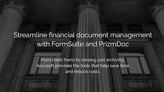 FormSuite and PrizmDoc for Finance