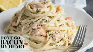 Salmon Pasta in a Creamy Dill Sauce