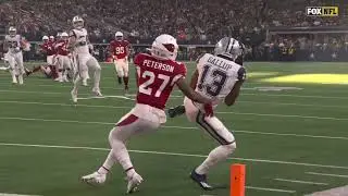 Michael Gallup leg injury after scoring TD vs. Cardinals