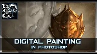 Digital Painting Tutorial - Adobe Photoshop - Hard Edge Technique - Narrated