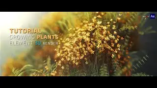 How to make Growing Plants on an object inside Element 3D II Tutorial II After effect