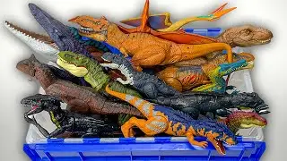 50+ Gallon Box of Dino Predator Figures | T-Rex, Dryptosaurus, Pteranodon, & More!