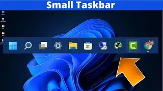 How To Enable Small Taskbar in Windows 11 | Change Taskbar Size