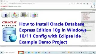 How to Install Oracle Database Express Edition  Windows 10/11Config  on Eclipse IDE 