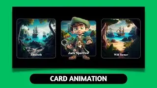 Animated Card Hover Effects Using Only HTML CSS