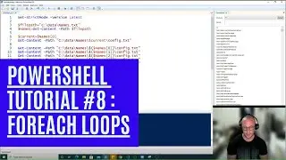 PowerShell Tutorial 8 : ForEach Loops [Beginners]