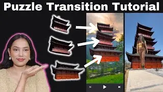 Puzzle transition video in vn editor | VN puzzle transition editing tutorial | Photo editing app