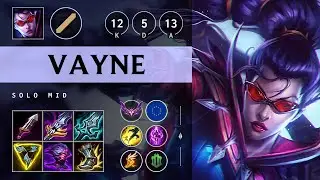 Vayne Mid vs Vladimir: Rampage - EUW Master Patch 14.16