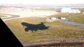 BOEING 747-400 LANDING AT LARNACA AIRPORT RUNWAY 22