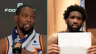 Kevin Durant couldnt believe Embiid dropped 70 points, FULL Postgame Interview