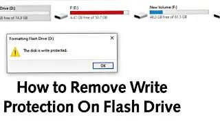 How to Remove Write Protection on a USB Flash Drive