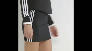 Черная юбка с тремя полосами adidas Originals