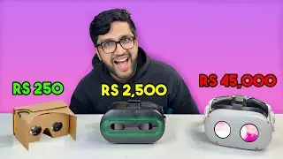 Cheap VS Expensive VR Headsets (Rs250 VS Rs2,500 VS Rs45,000 )