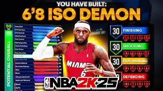 THIS 6'8 DEMIGOD ISO BUILD WILL DOMINATE NBA 2K25! OVERPOWERED BUILD! BEST BUILD NBA 2K25