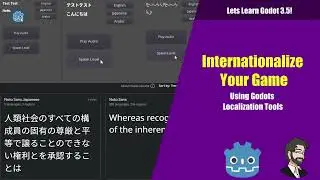 Internationalize Your Game Using Godots Localization Tools | Lets Learn Godot 3.5