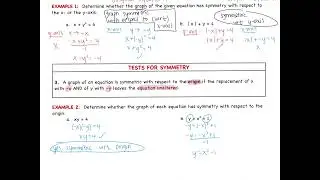 Ch 2 Day 21: 2.5 Properties Of Graphs