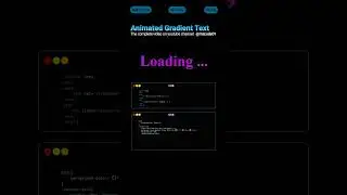 🎯Animated Gradient Text | CSS Tips and Tricks 🔥 #css #coding #shorts #cssshorts #webdesign #short
