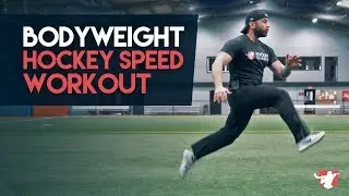 BODYWEIGHT HOCKEY SPEED WORKOUT [Limited Space Off Ice Training] 🏒