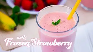 Quick Strawberry and Banana Smoothie Recipe with Yogurt #Ad