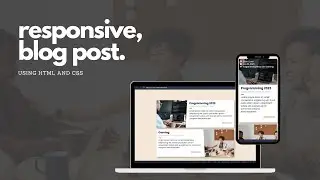 How To Create Responsive Blog Card UI | Section Using HTML And CSS
