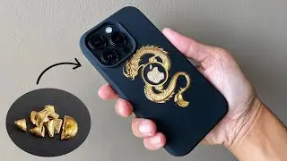 i put 18k gold into my phone case - i make jewelry for my phone