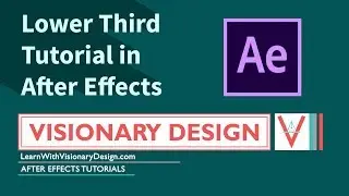 Minimal Motion Graphics Lower Third | After Effects Tutorial