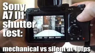 Sony A7 III shutter test - mechanical vs silent at 10fps