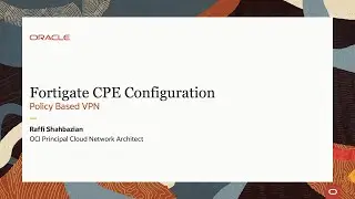 FortiGate: Native Policy Based Routing support on OCI