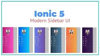 Ionic 5   Sidemenu UI In Modern Style with CSS