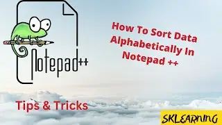 How to Sort data(text,decimal) Alphabetically in Notepad++