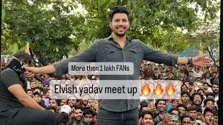 Elvish Yadav Biggest Delhi Meetup 🔥 1Lakh+ Log @ElvishYadavVlogs @fazilpuria @TheUK07Rider