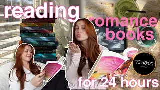 reading romance books for 24 hours ⏰💗📖