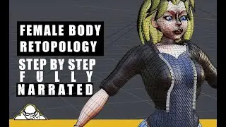 Female Body Retopology Blender 2.9 Tutorial Step by step