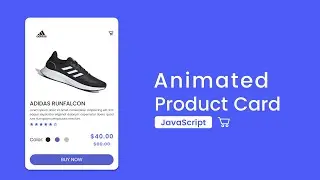 Animated Product Card using HTML CSS and JavaScript