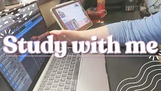 Study With Me on my 2024 MacBook Air & iPad Air 5 | Film Sound Class Study With Me | LoFi music