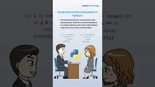 break and continue keywords in Python | Python Interview Questions | 