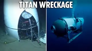 Chilling first video of mangled Titan submarine shows wreck after deadly implosion