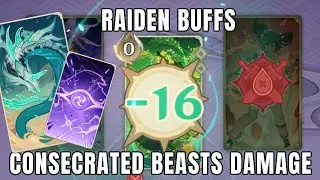 Raiden Shogun Buffs Consecrated Beasts! | Genshin TCG