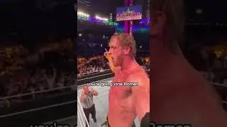 Logan Paul Frog Splash To Roman Reigns From His Phone 😱 #shorts #wwe #loganpaul #romanreigns