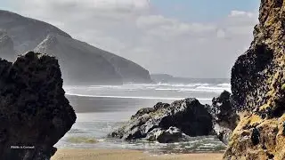 Relaxing Beautiful Scenery and Sounds of Cornwall - Beautiful, Dramatic Beach